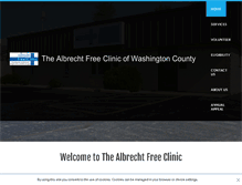 Tablet Screenshot of albrechtfreeclinic.org